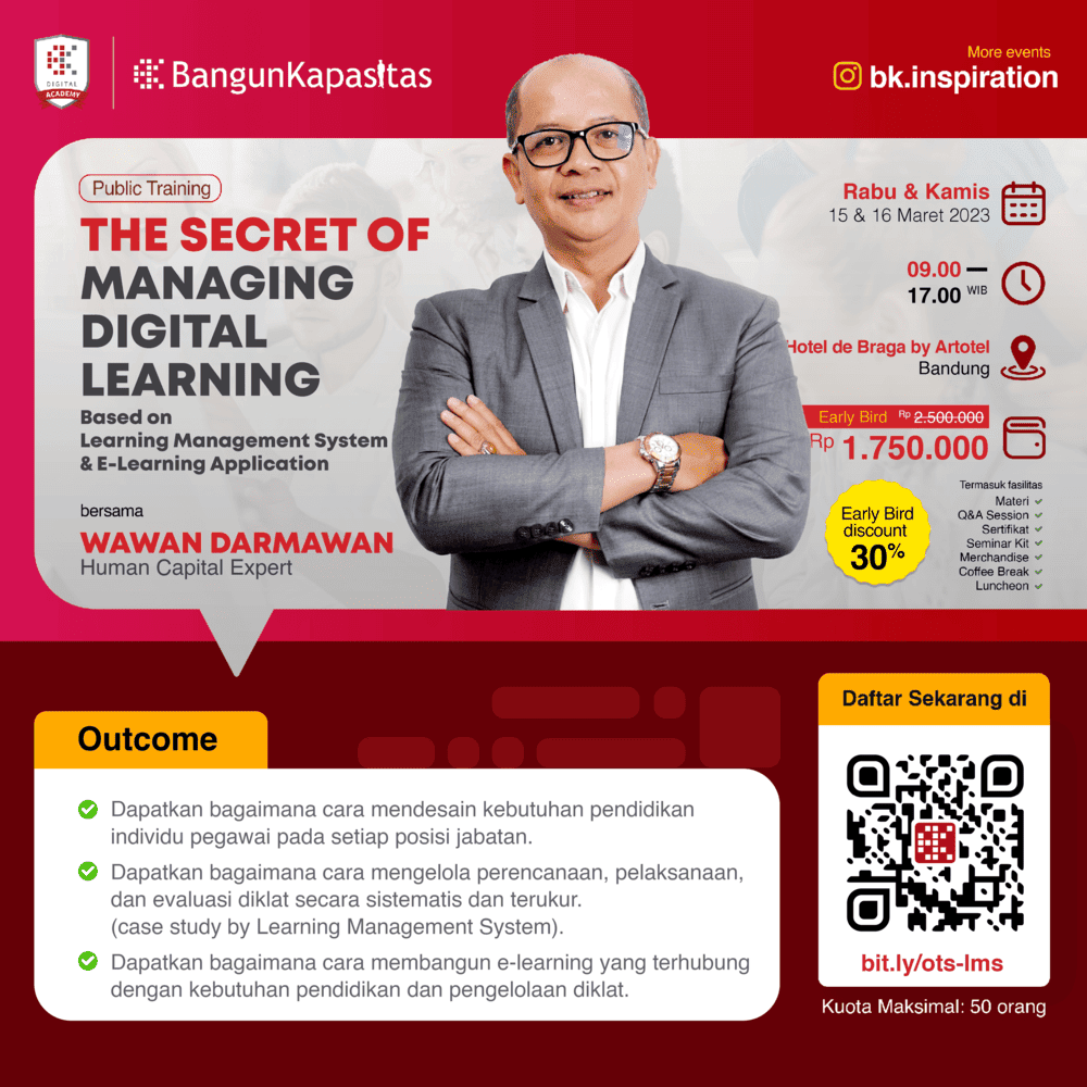 Poster-The Secret of Managing Digital Learning - Bangun Kapasitas 2023